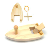 Rubber band powered boat