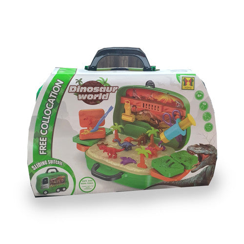 Sliding suitcase play sets