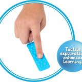Textured fidget strips - set of 8