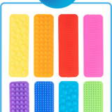 Textured fidget strips - set of 8